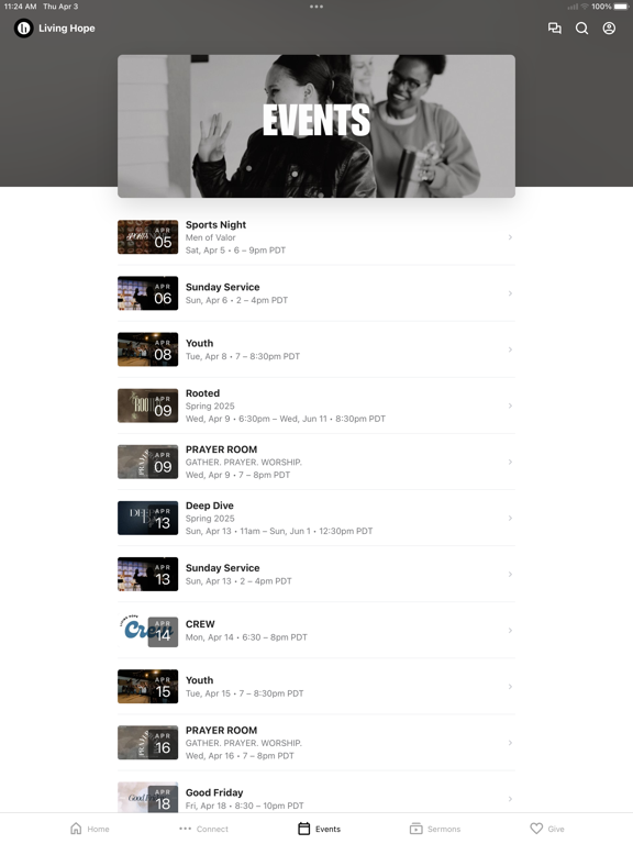 Living Hope Church NW iPad screenshot 3 - Education app