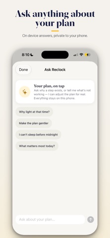 Reclock: Jet Lag Planner iPhone screenshot