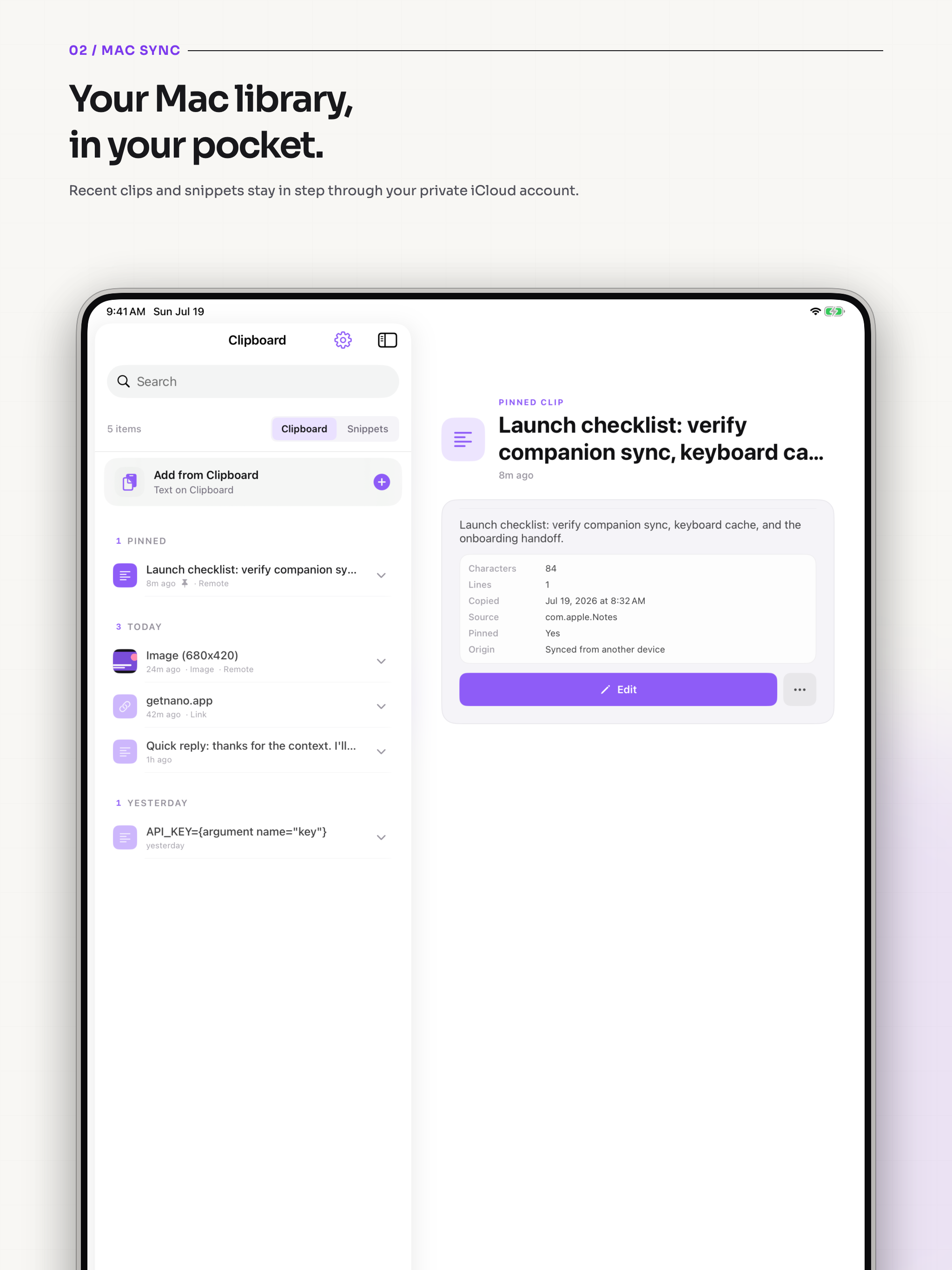 NanoClip - Clipboard Manager screenshot 7