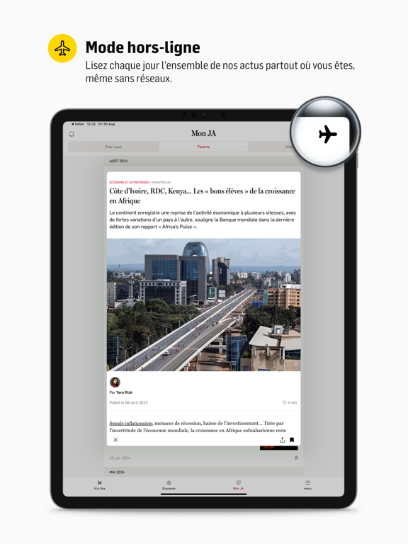 Jeune Afrique iPad screenshot 4 - News app
