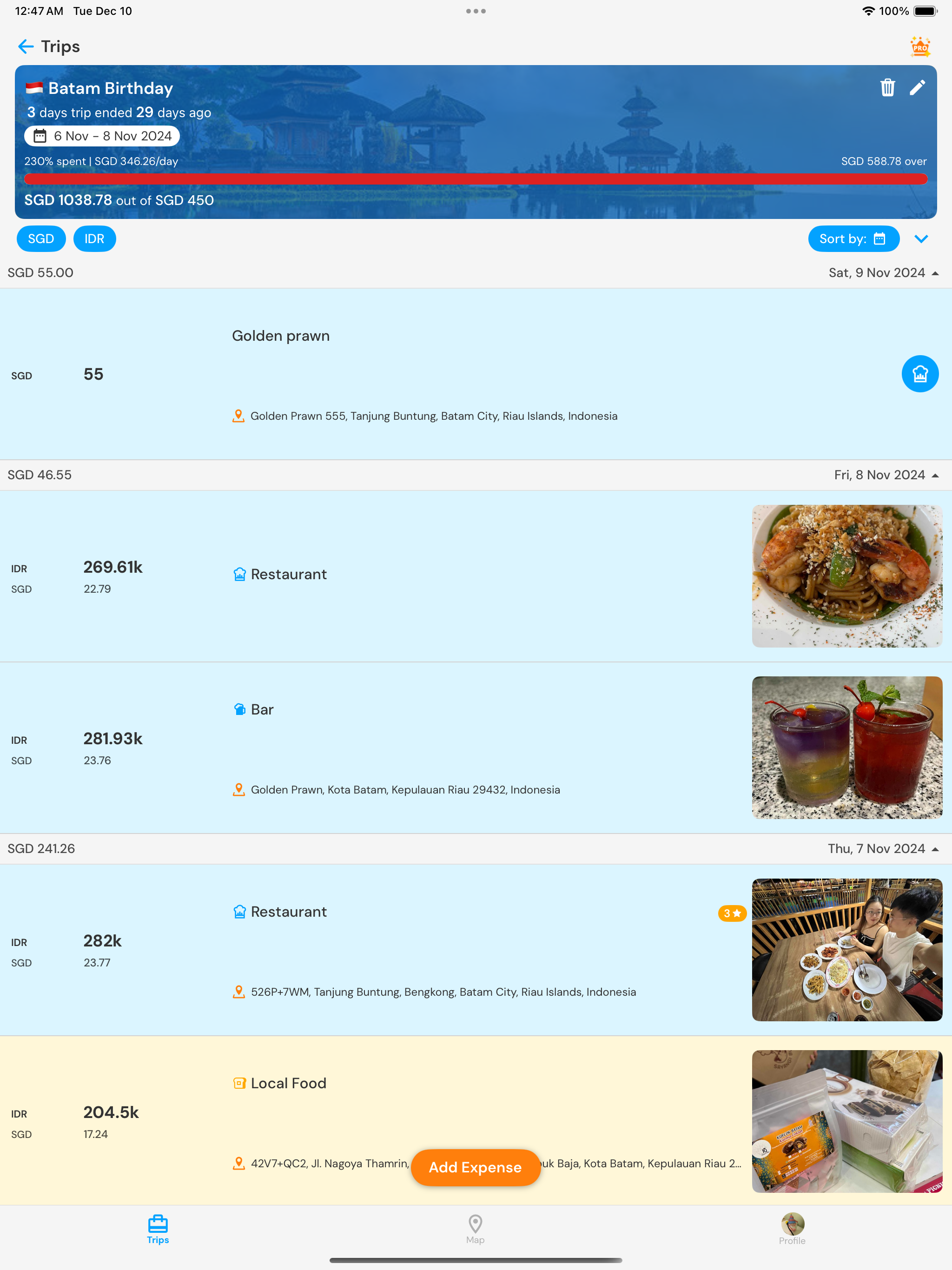 Travel Diary: Budget App