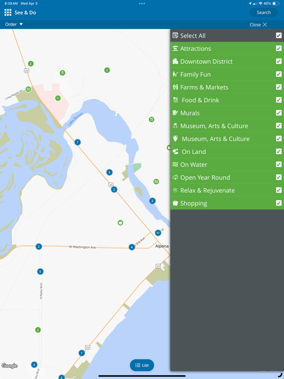 Visit Alpena iPad screenshot 5 - Travel app