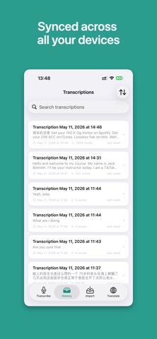Voice to Text AI Transcriber iPhone screenshot