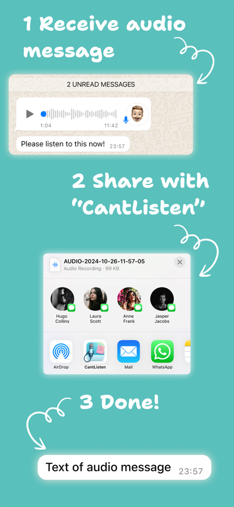 Transcriber for Whatsapp! screenshot 2