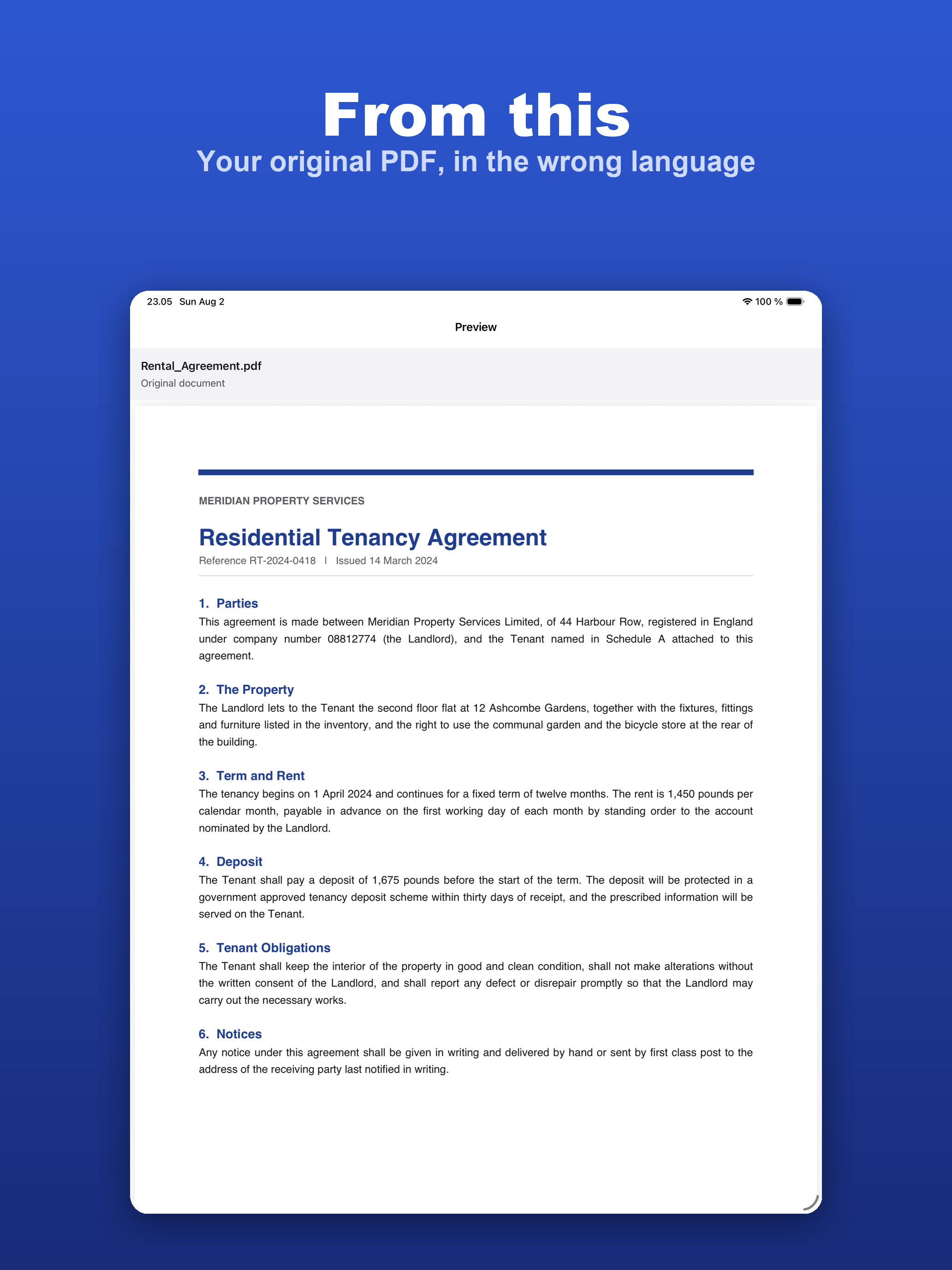 PDF Translator: MultiDocX screenshot 8