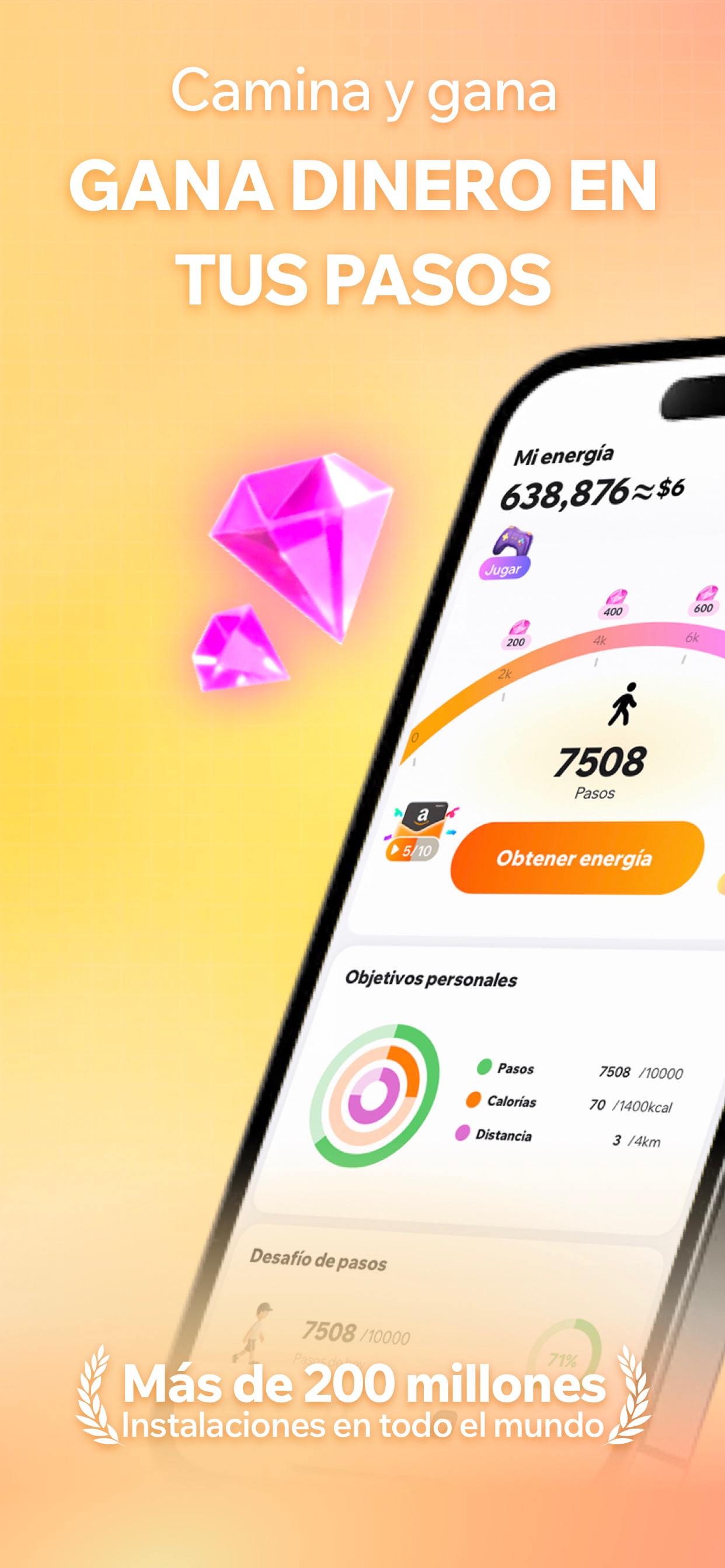 Screenshot 1 of Calorie Manager: Walk & Reward