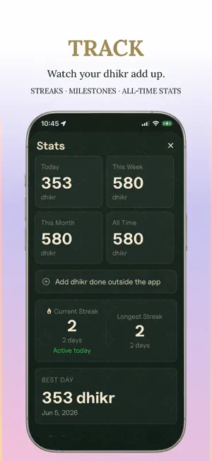 Voice Tasbih Counter — Lisanak screenshot 3