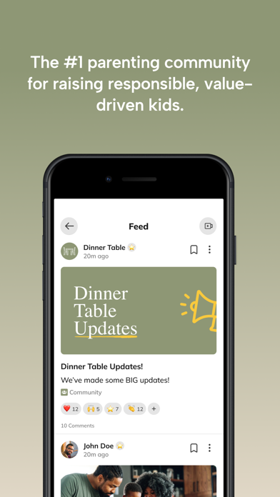 Dinner Table Family Community iPhone screenshot 1 - Social Networking app