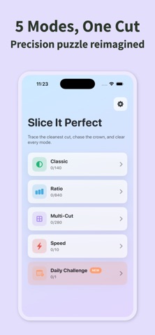 Slice It Perfect: Cut Puzzle Screenshot 1 of 5