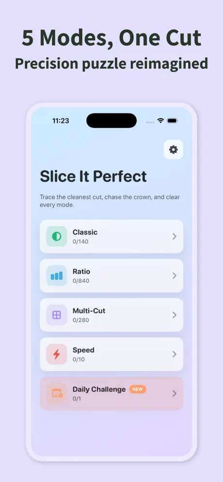 Slice It Perfect: Cut Puzzle — iPhone screenshot 1