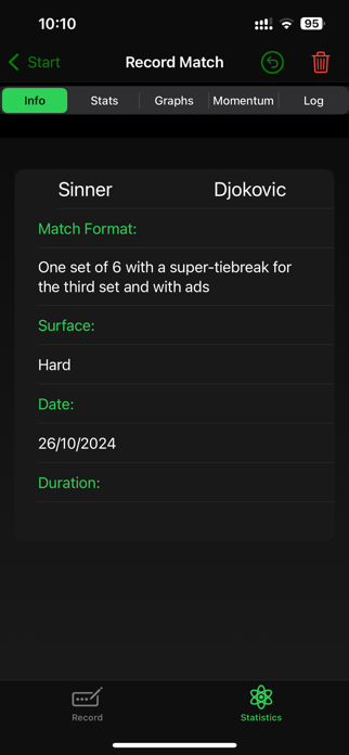 Tennis Track Screenshot 3 of 8
