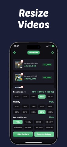 Video Compressor & Resize iPhone screenshot