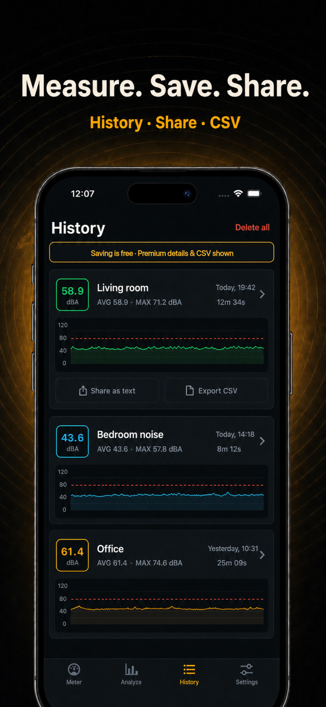 Noise Meter: Decibel dB Meter screenshot 4
