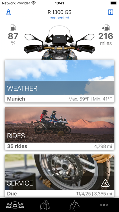 BMW Motorrad Connected Screenshot