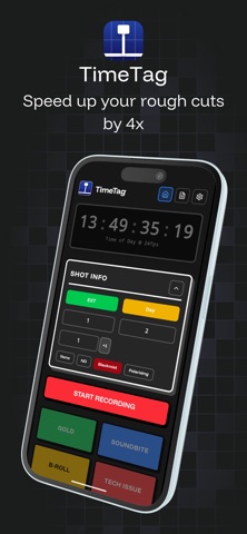 TimeTag: On-set logging screenshot