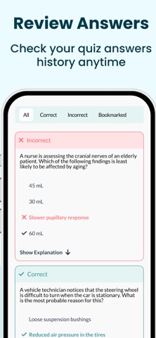 ASE Test Prep: Auto Exam 2026 iPhone screenshot
