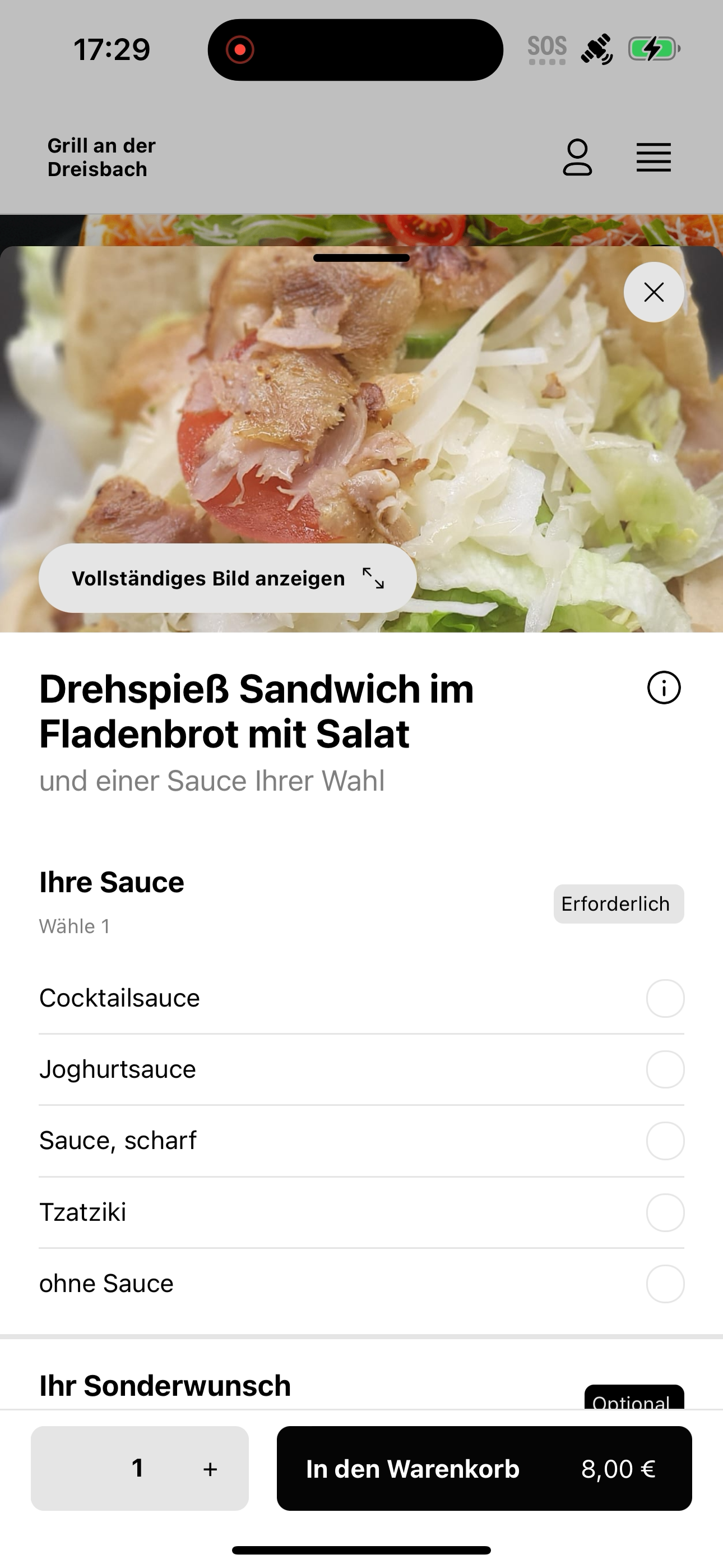 Grill an der Dreisbach