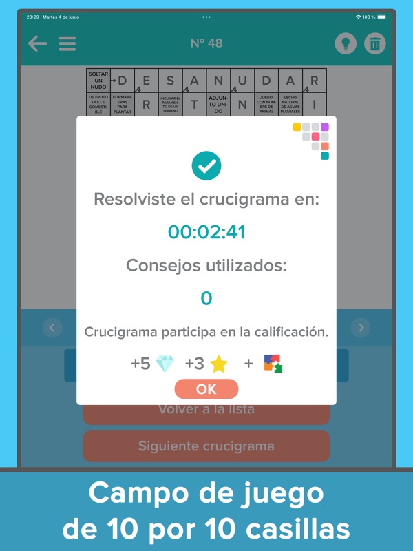 Autodeterminación: crucigramas screenshot 10