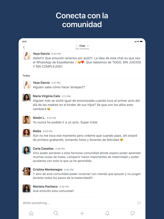 SomosEsasMamás iPad screenshot 4 - Social Networking app