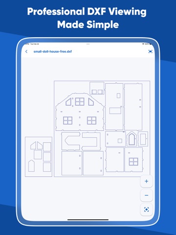 DXF Viewer: CAD File Reader iPad screenshot