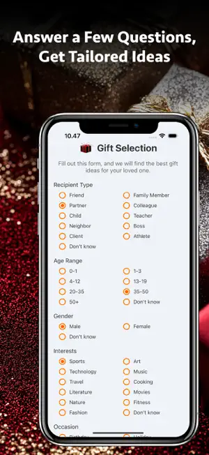 GiftFinderAI - Gift Ideas screenshot 1