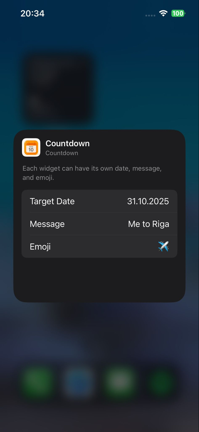 100 Countdown Widgets