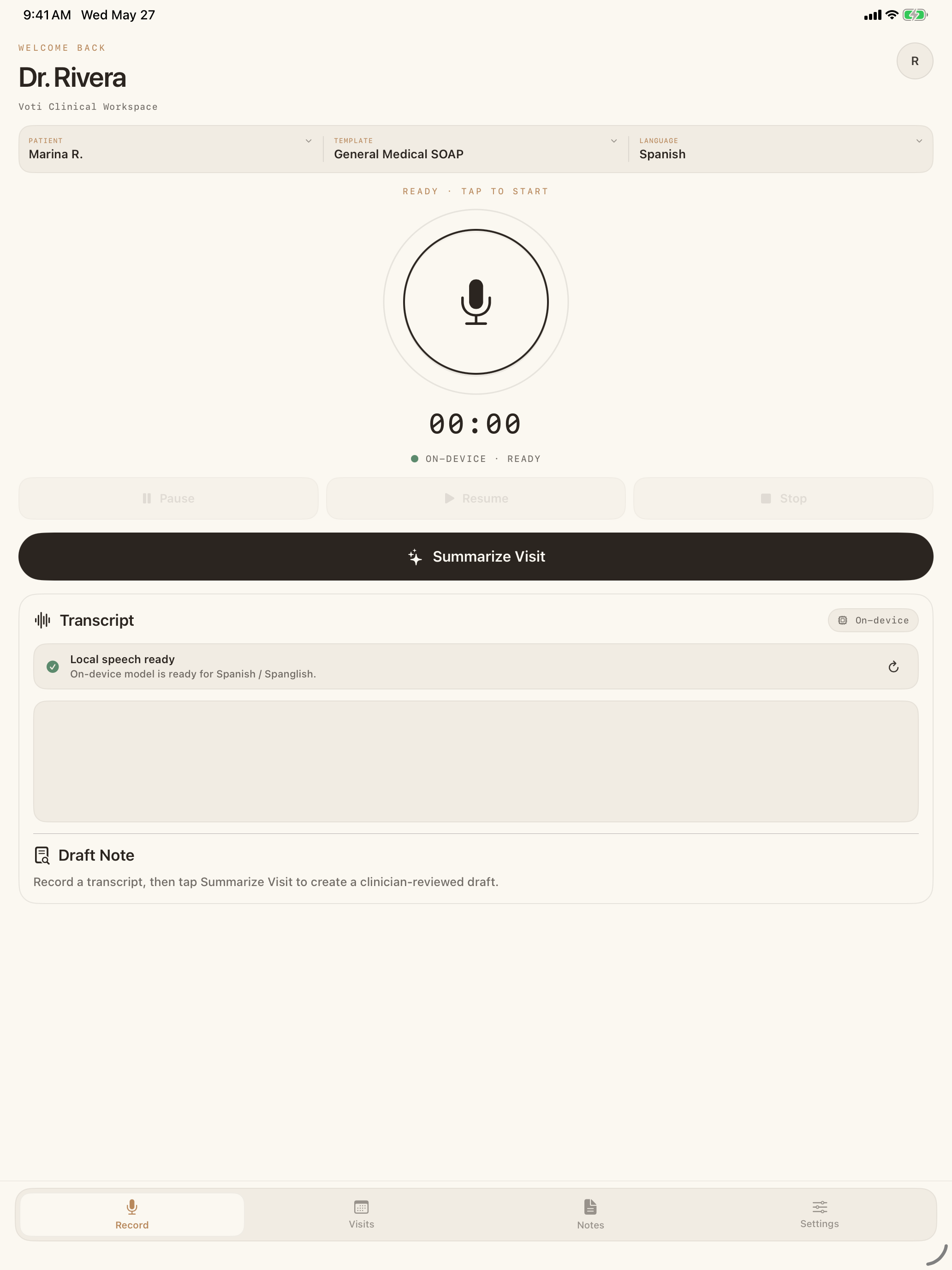 Voti: HIPAA AI Medical Scribe screenshot 5