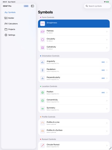 GDTPro: GD&T ASME Calculator iPad screenshot