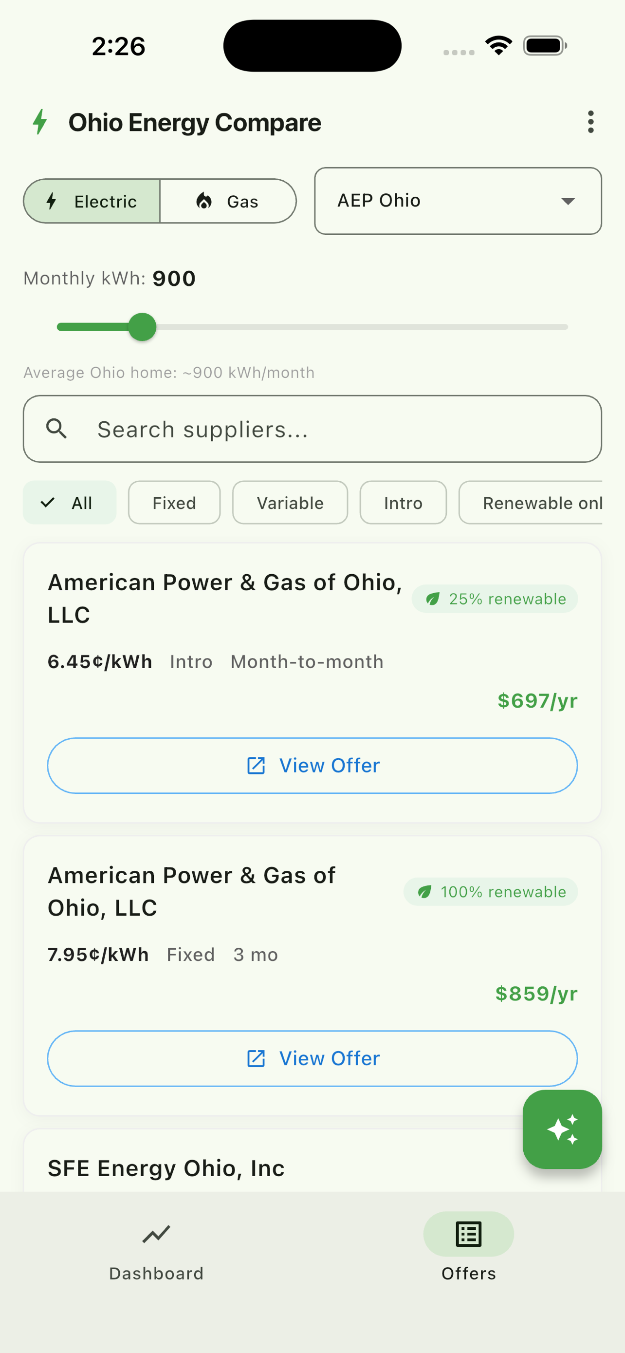 Ohio Energy Compare screenshot 3