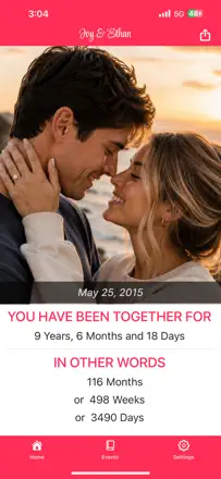 My Love・Relationship Trackerのスクリーンショット（1/9）