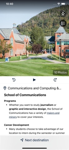 Quinnipiac University Events screenshot