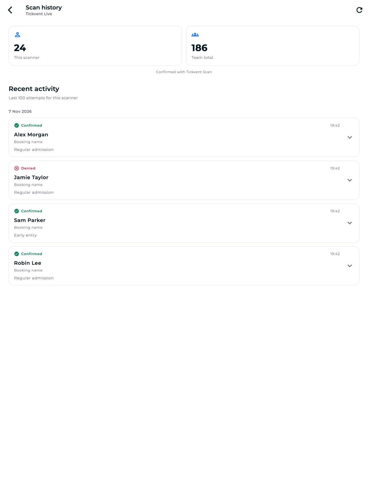 Screenshot 5 of Tickvent Scan
