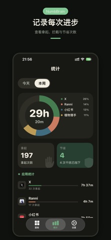 NumbBrain - 控制屏幕时间 screenshot