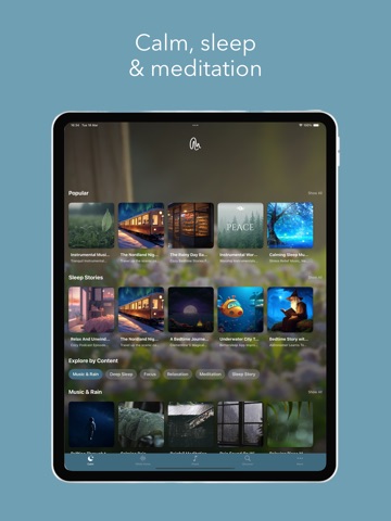 Soothing: Sleep & Meditation iPad screenshot