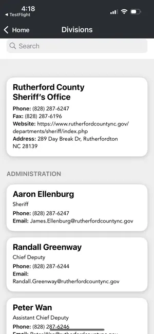 Rutherford County Sheriff, NC screenshot 2