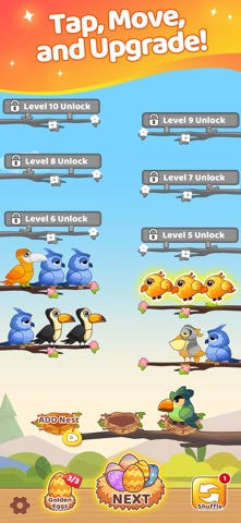 Bird Fusion: Merge and Grow iPhone screenshot