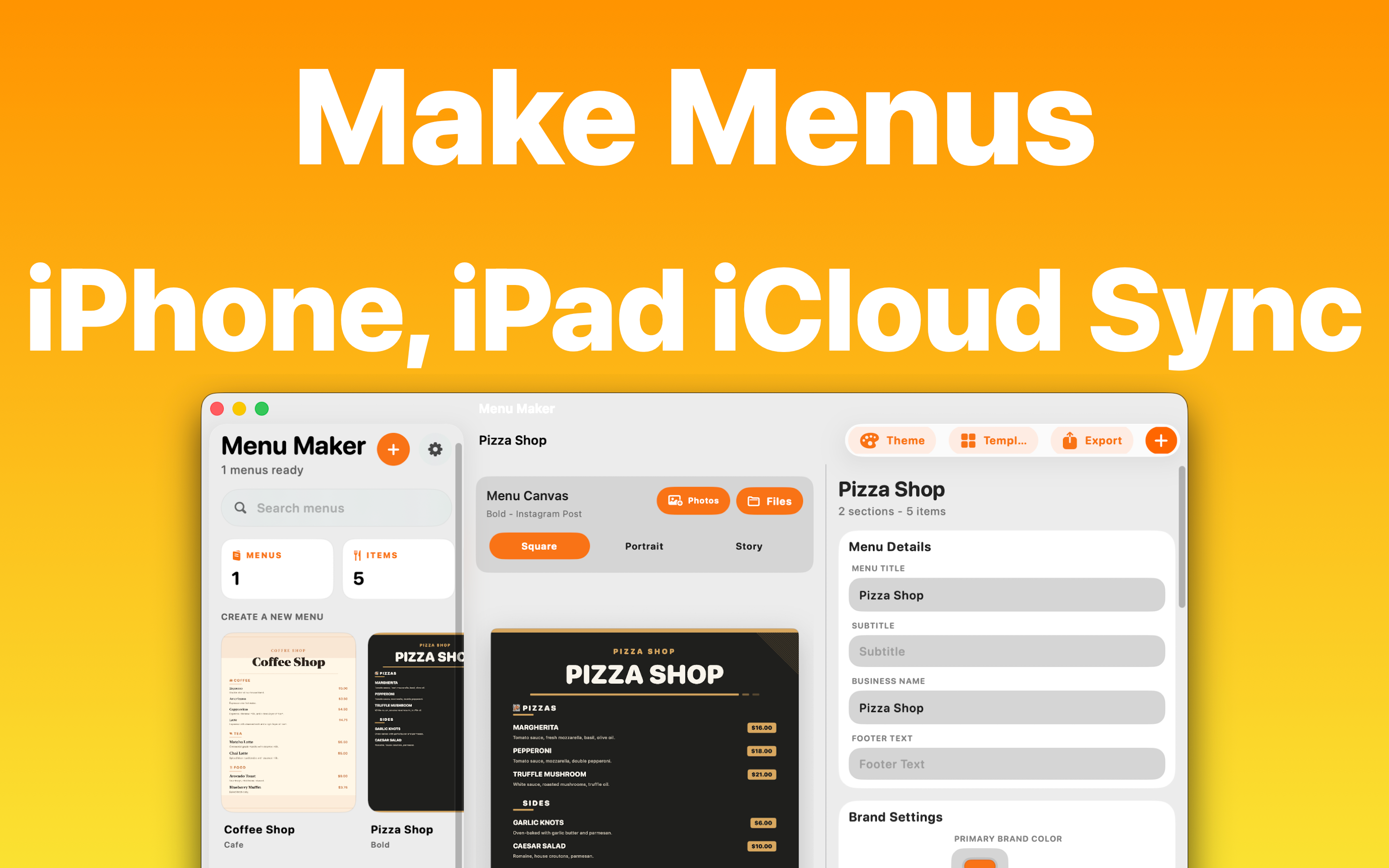Menu Maker+ screenshot 11