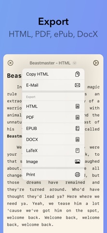 iWriter 2 iPhone screenshot