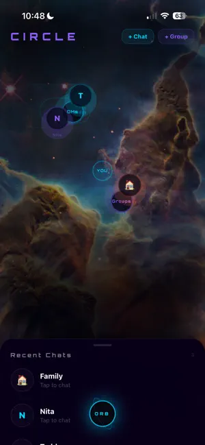 Orb - Social Universe screenshot 1