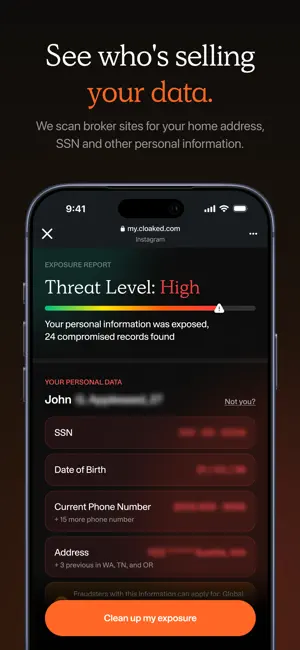 Cloaked: Protect your privacy screenshot 2
