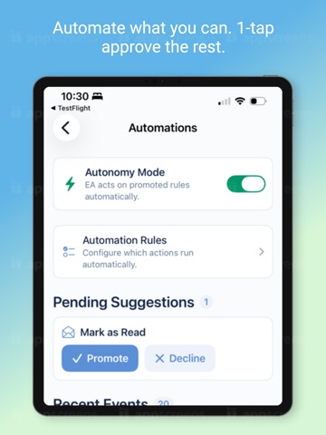EA.AI: AI executive assistant iPad screenshot