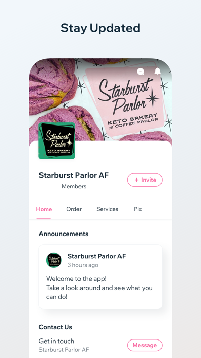 STARBURST PARLOR iPhone screenshot 1 - Shopping app