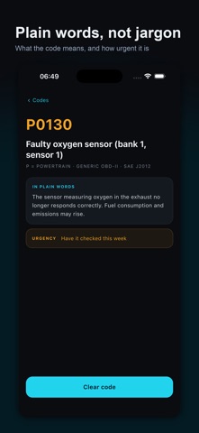 Klaro: OBD2 Car Scanner iPhone screenshot