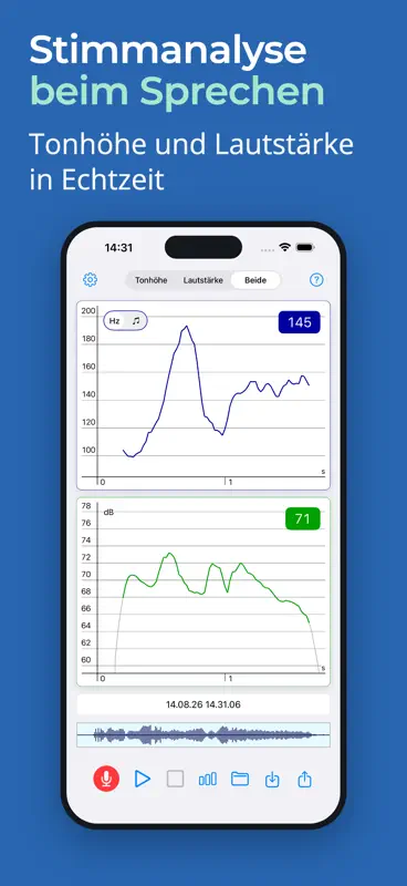 Voice Analyst: Pitch & Volume screenshot 1 of 7