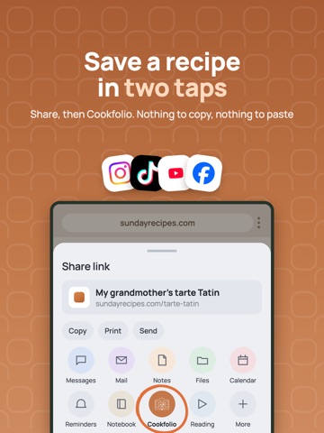Cookfolio: Recipes & Planner iPad screenshot