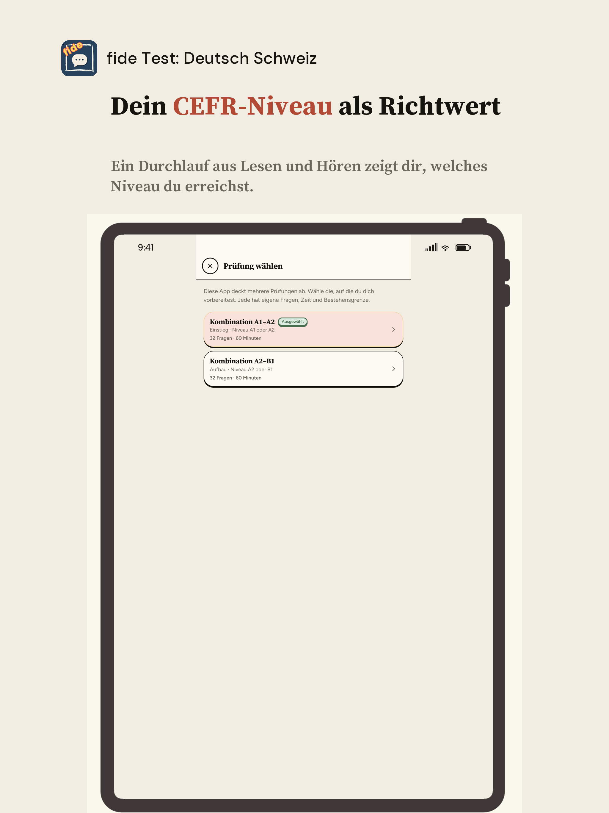 fide Test: Deutsch Schweiz screenshot 15
