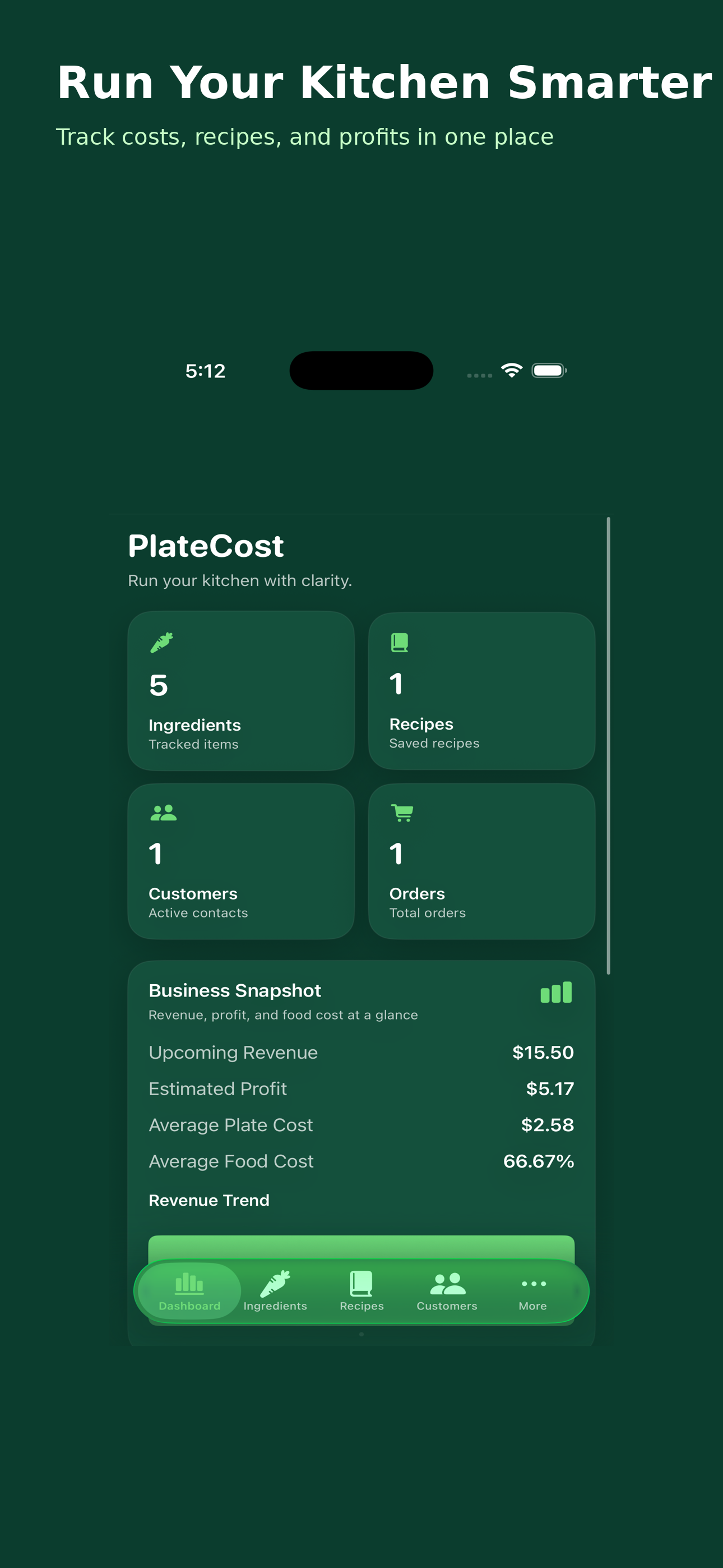 PlateCost screenshot 5