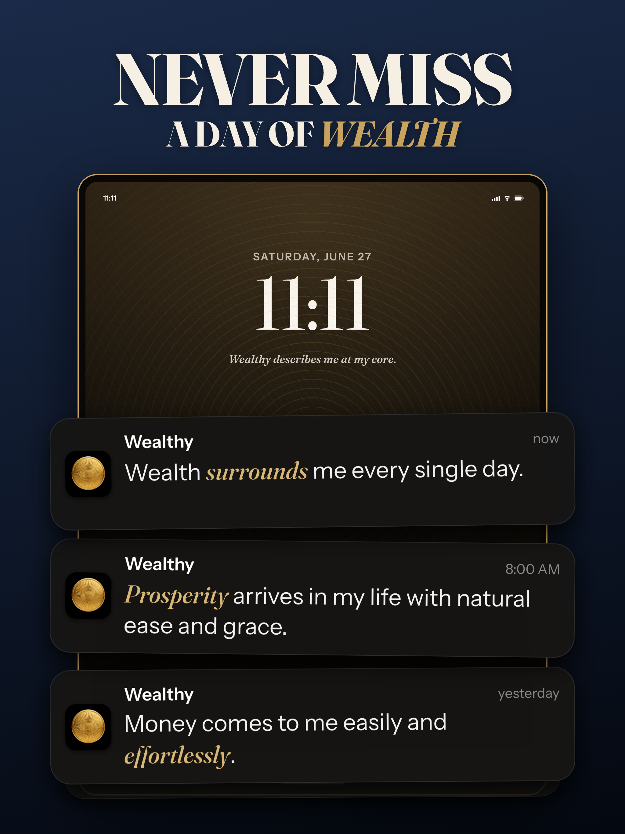 Wealthy: Money Affirmations screenshot 10