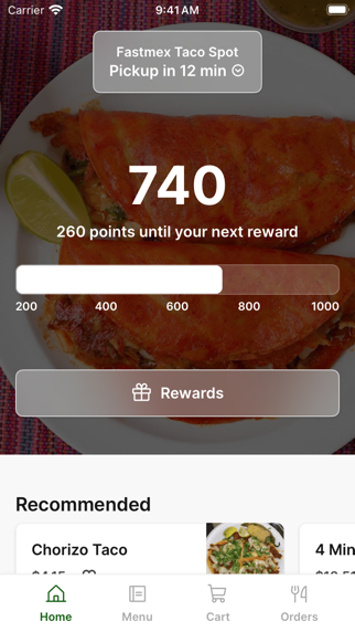 Fastmex Taco Spot iPhone screenshot 1 - Food & Drink app