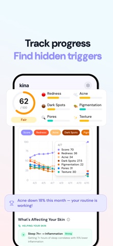 kina: AI skincare builder screenshot